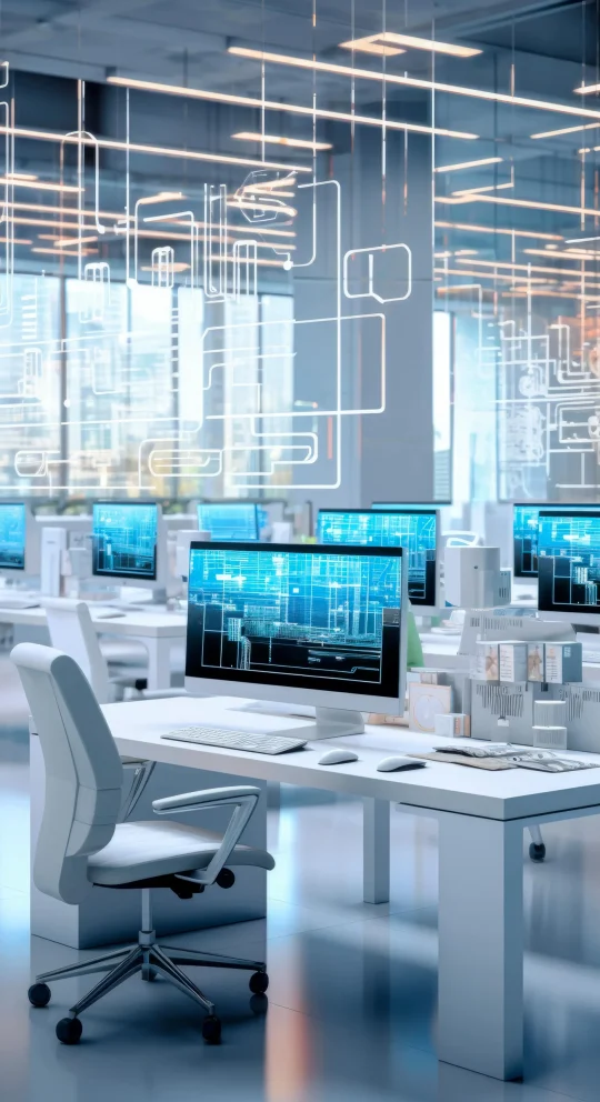 modern-office-interior-equipped-with-stateoftheart-devices-reflecting-digitally-advanced-environment-min Decorative Image